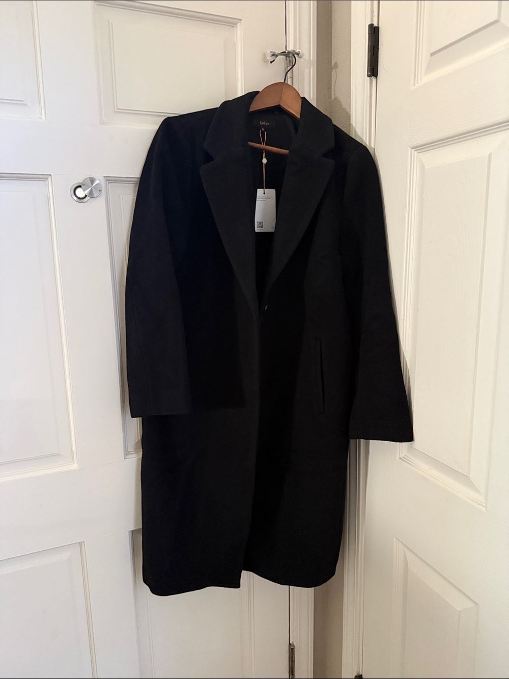 Quince Women Wool Cashmere
Classic Single-Breasted Coat Black
Outerwear M